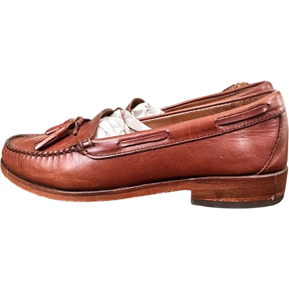 Allen Edmonds Napels Slip On Tassels Loafers Chili Goodyear Welt Neolite Sole 8D